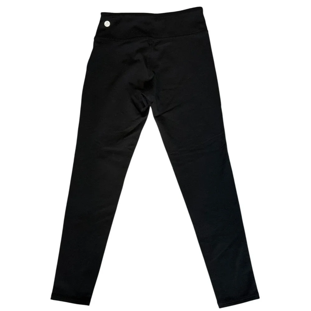 Nordstrom Zella Girl's S 7/8 Black Yoga + Studio Stretchy High Support Leggings - Picture 4 of 4